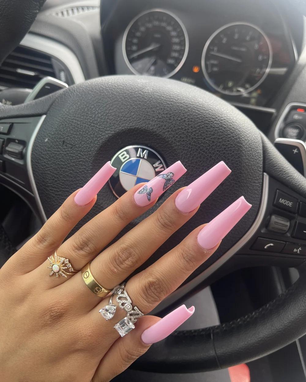 Butterfly Pink nail inspiration