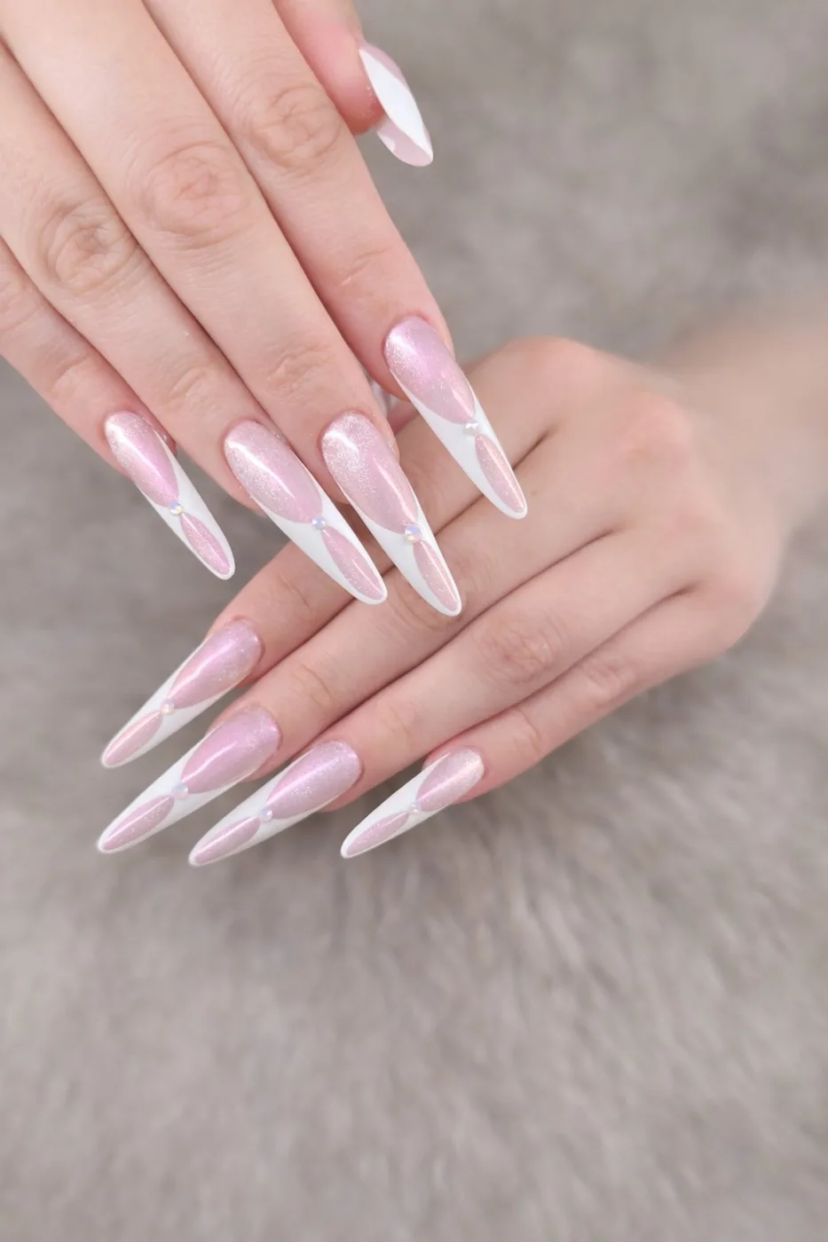 Rose pearl nail set
