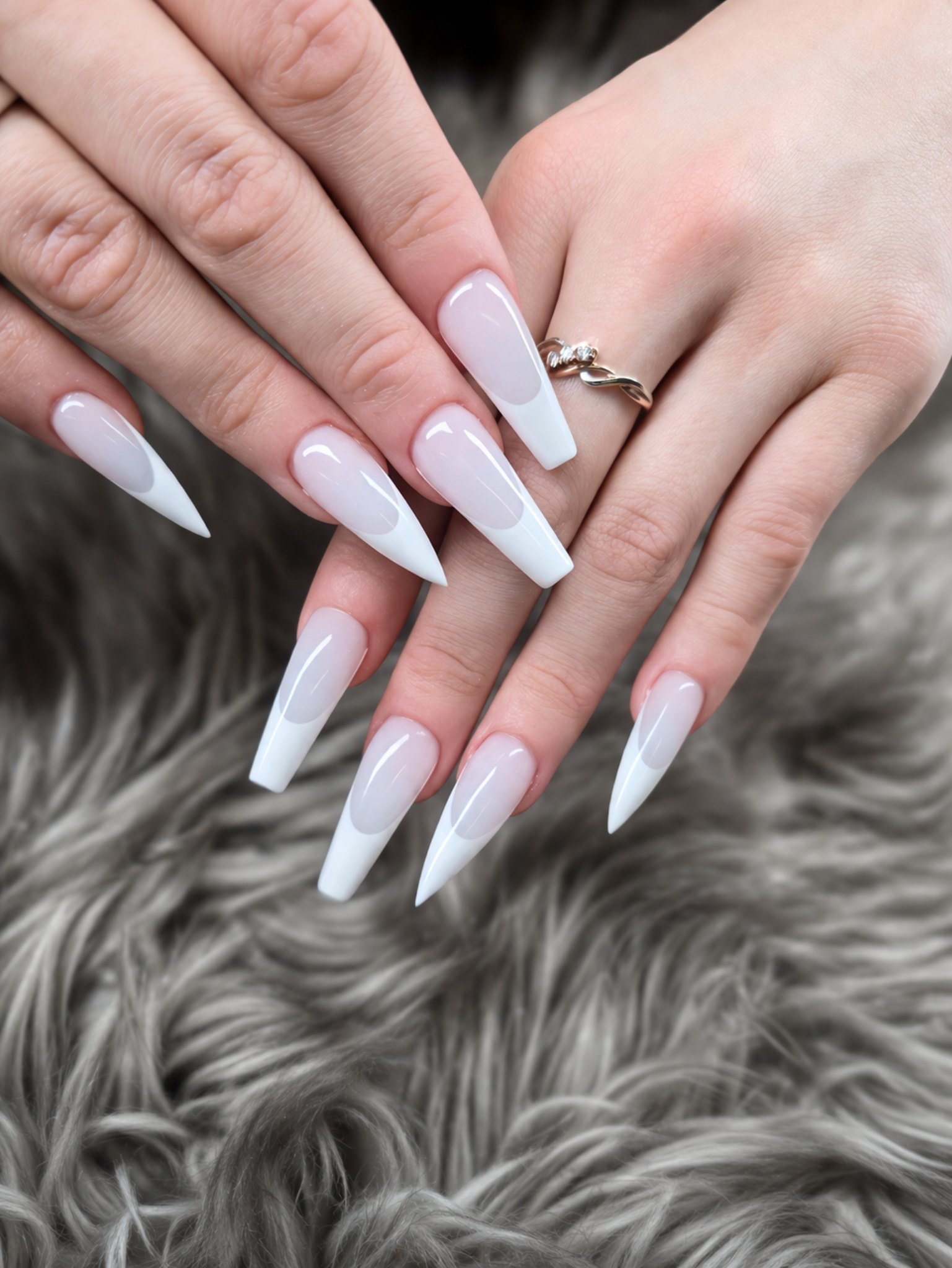 Cloud French sculpt nail inspiration